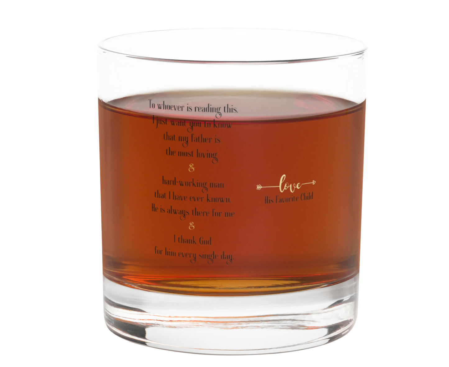 Loyalty Gift Collection Father's Day Rocks Glass
