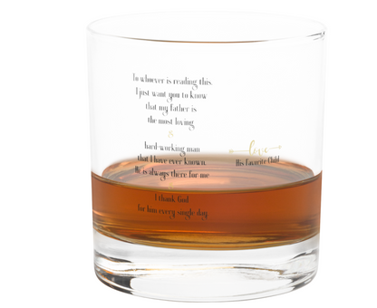 Loyalty Gift Collection Father's Day Rocks Glass