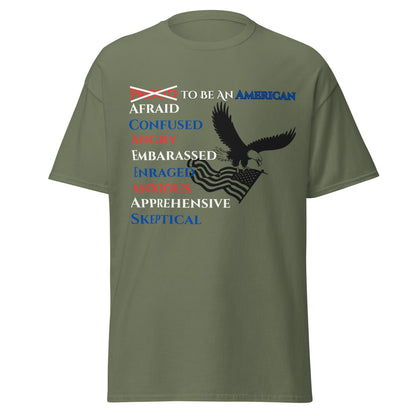 P.T.L.B Proud to be an American Emotional T Shirt